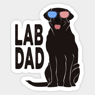 Lab Dad Sticker